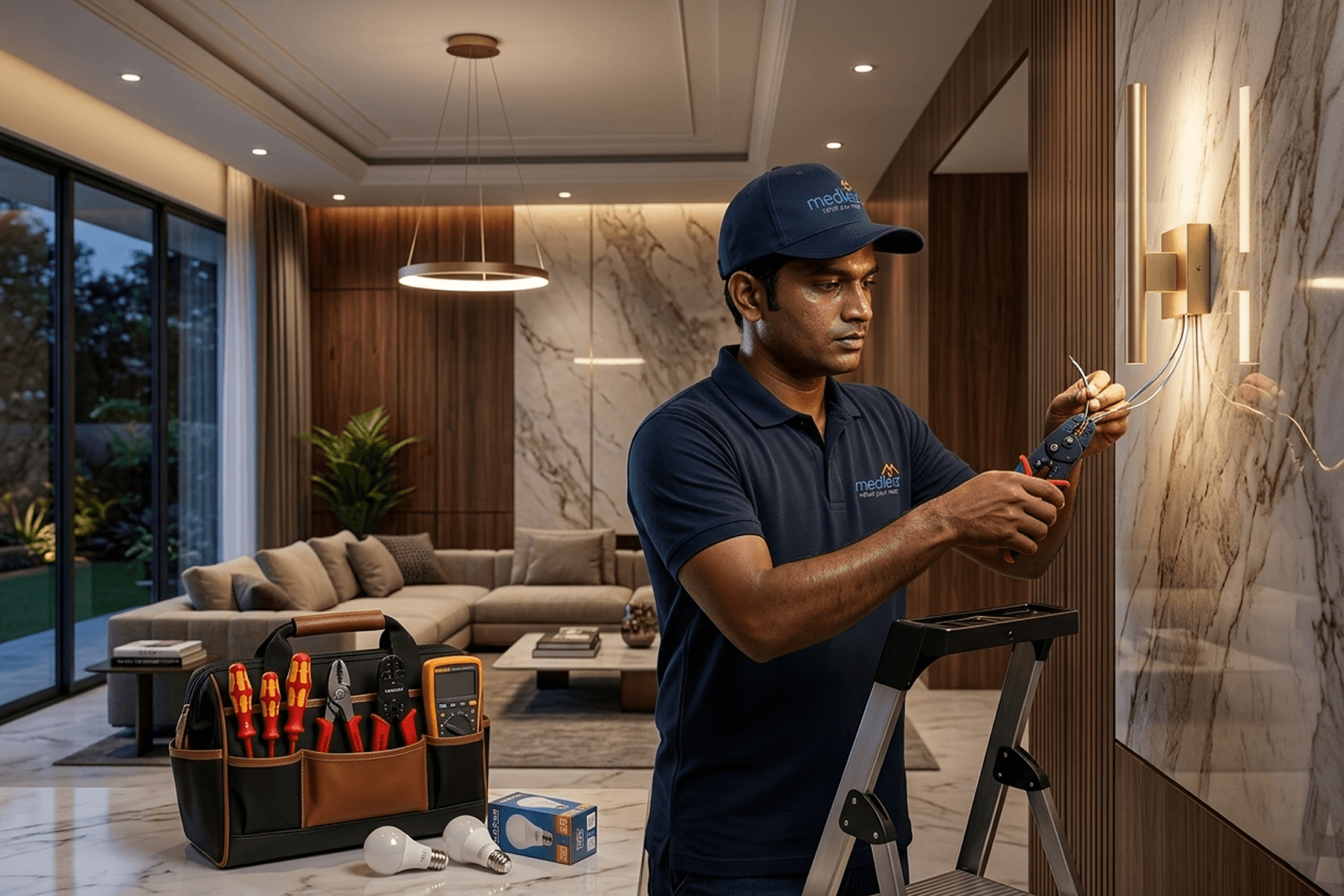 Additional lights fixing work