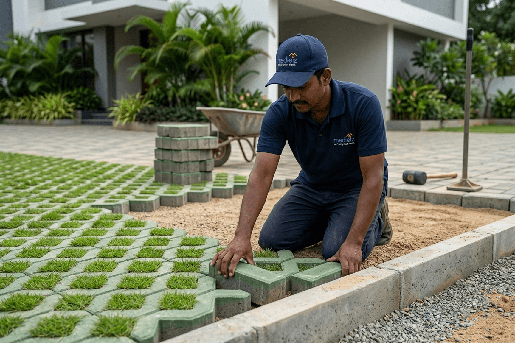Grass pavers