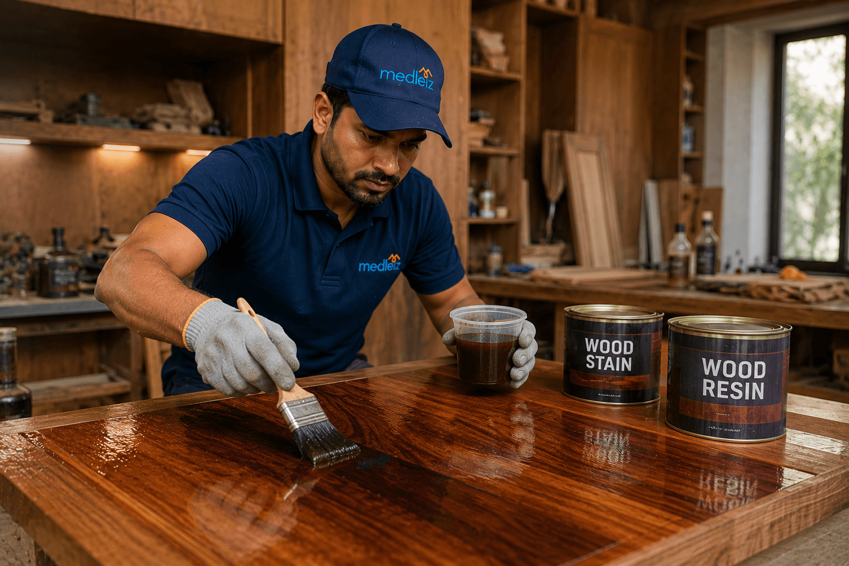 Wood resin & stains