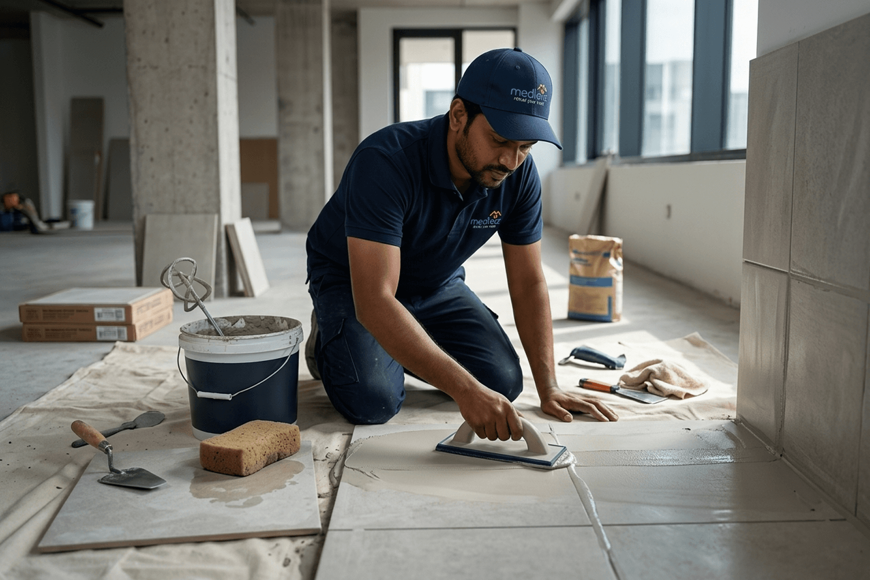 Grouting works