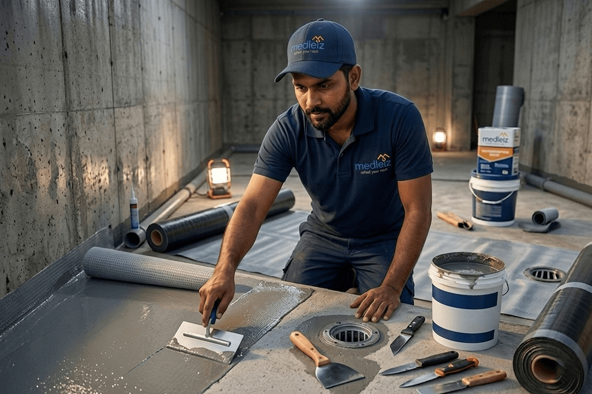 Basement waterproofing