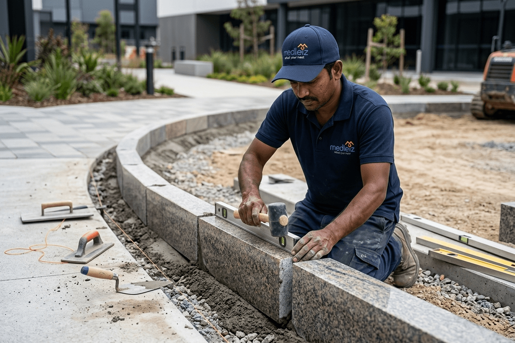 Granite curb stones