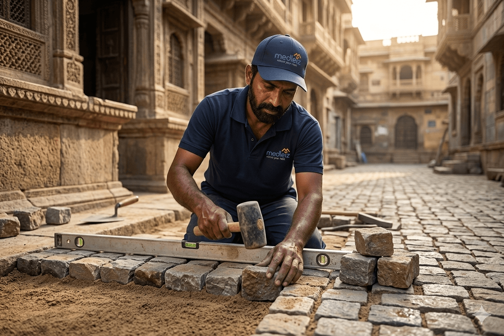 Cobblestone pavers