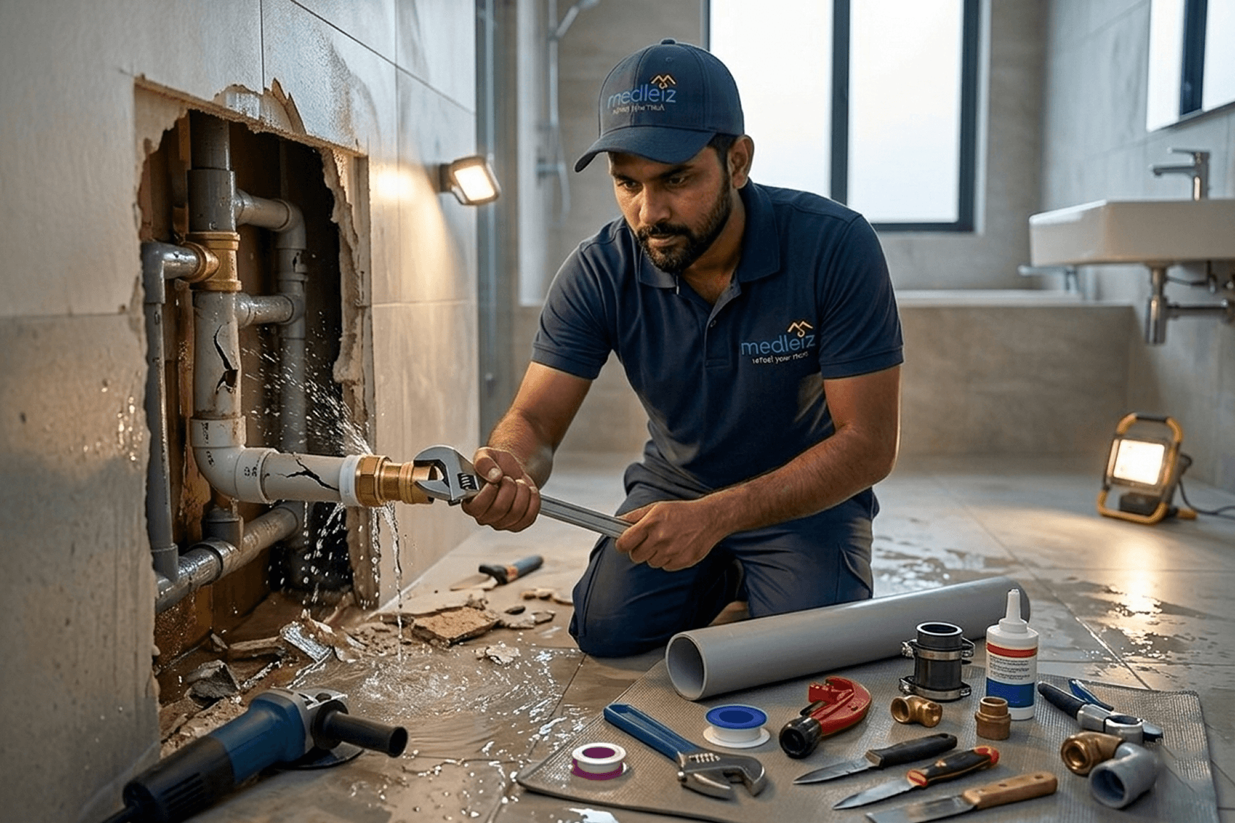 Water pressure level testing