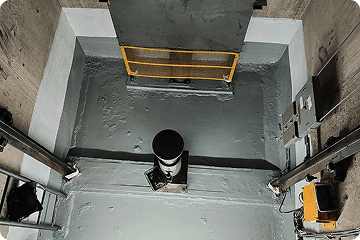 Lift pit water proofing