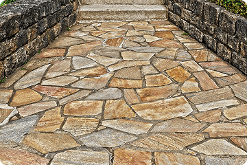 Flagstone pavers