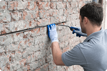 Cracks rectification work