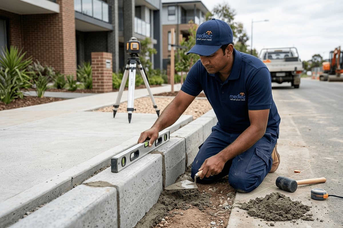 Concrete curb stones
