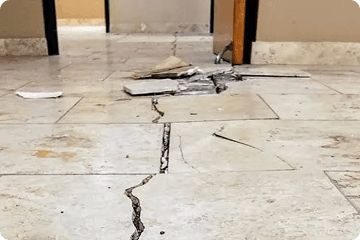 Marble crack rectification work