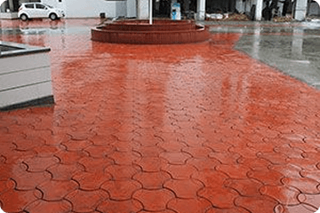 Rubber mould pavers